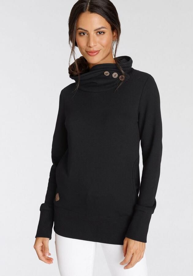 Ragwear Sweatshirt ANGELLIKA O met asymmetrische sjaalkraag - Foto 3