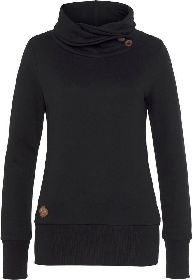 Ragwear Sweatshirt ANGELLIKA O met asymmetrische sjaalkraag - Foto 5