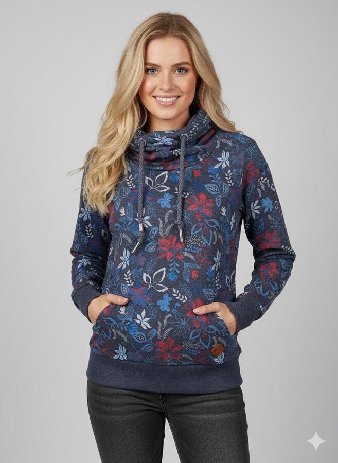Ragwear Sweatshirt GRIPY FLOWERS O Hoodie met gebloemde print all-over - Foto 3