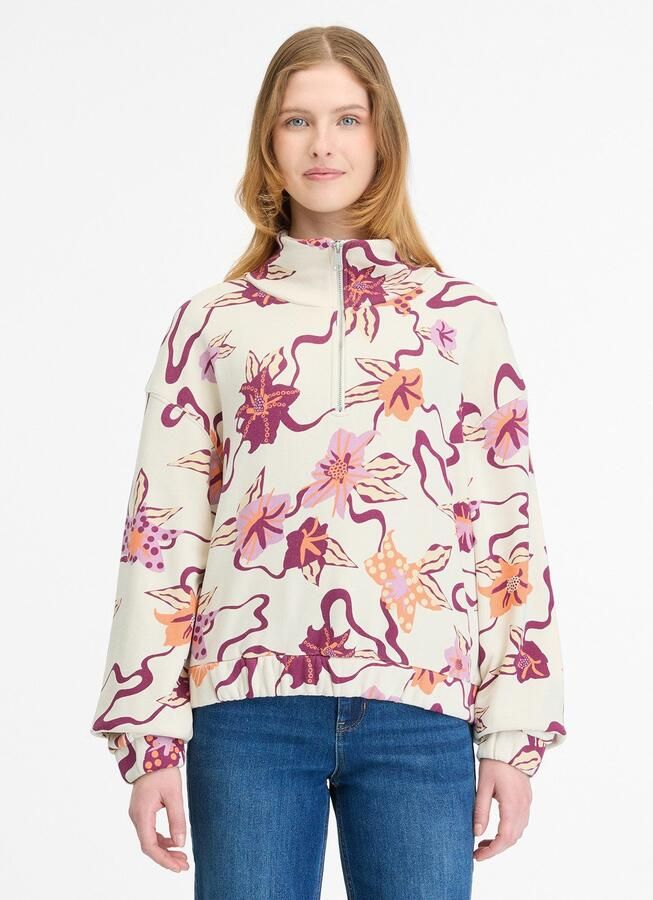 Ragwear Sweatshirt IZZAR PRINT Staande kraag met rits in Troyer-stijl - Foto 3