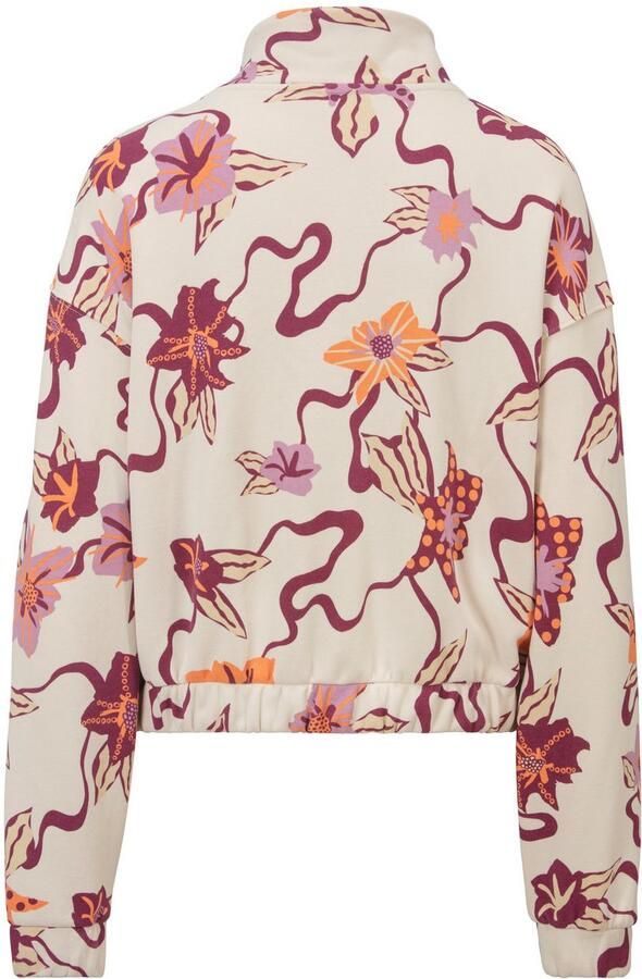 Ragwear Sweatshirt IZZAR PRINT Staande kraag met rits in Troyer-stijl