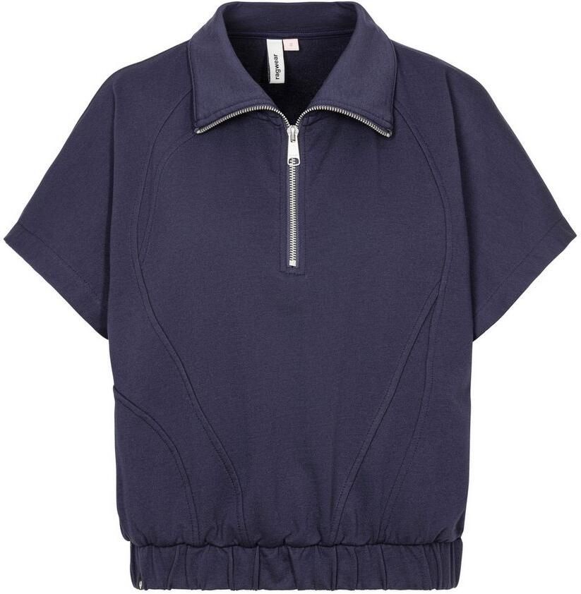 Ragwear Sweatshirt IZZARA TOP met verlaagde schouders en met ritssluiting in troyer-stijl