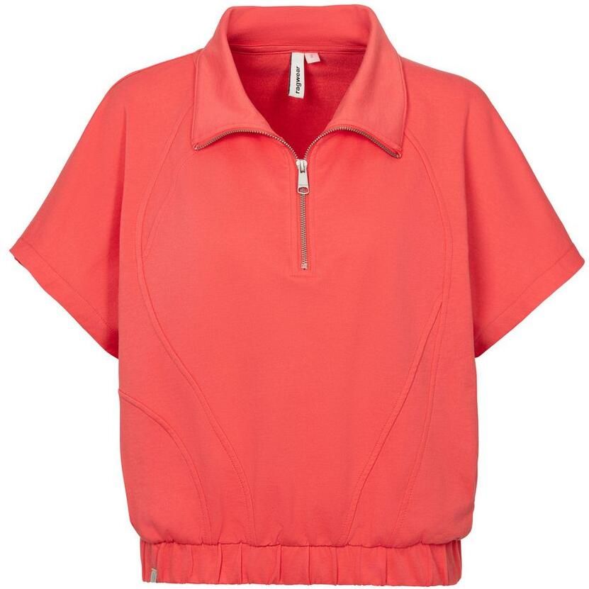 Ragwear Sweatshirt IZZARA TOP met verlaagde schouders en met ritssluiting in troyer-stijl