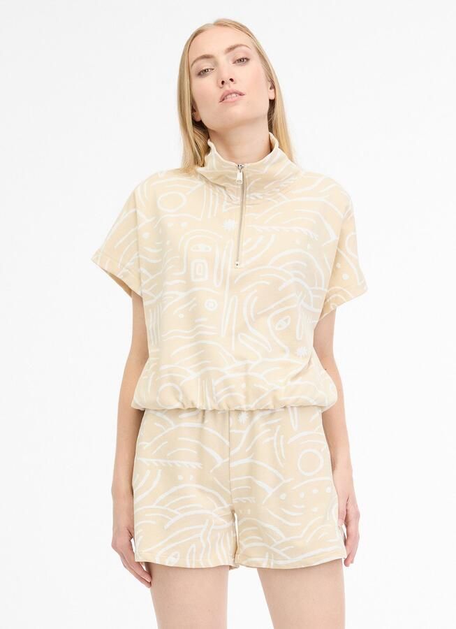 Ragwear Sweatshirt IZZARA TOP PRINT met opstaande kraag en ritssluiting in troyer-stijl - Foto 2