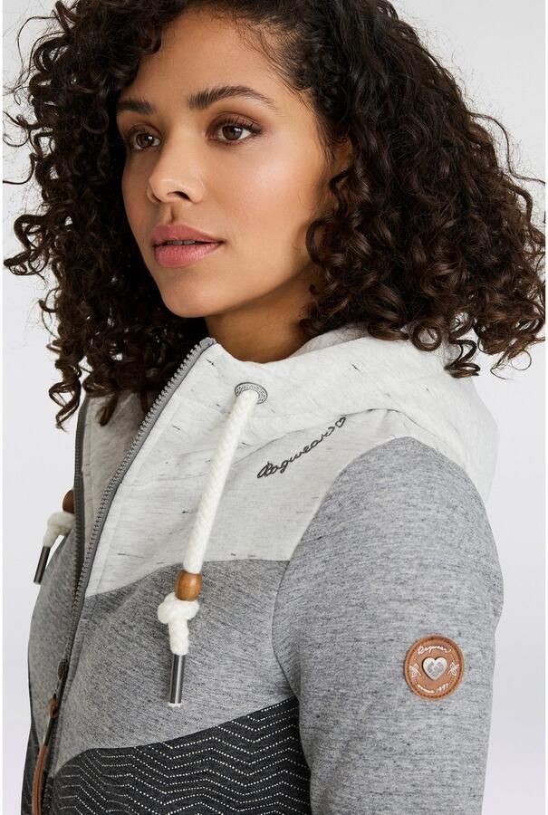 Ragwear Sweatvest TREGA ZIP O in colourblocking-design