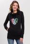 Ragwear Sweater NESKA LOVE O met asymmetrische sjaalkraag in rainbow pride design - Thumbnail 1