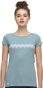 Ragwear T-shirt MINT RAINBOW met regenboog-print