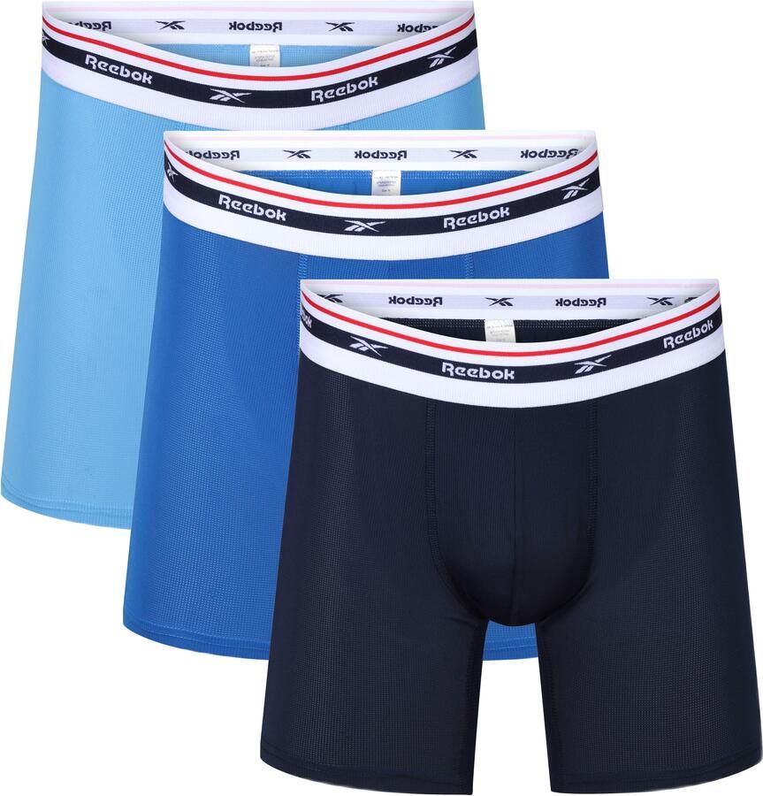 Reebok Boxershort FINLO basic comfortabel zacht met logo brede band (Set van 3) - Foto 6