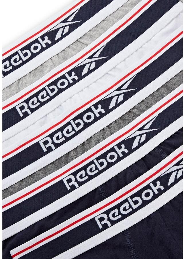 Reebok Boxershort Jay basic comfortabel zacht met logo brede band katoenmix (Set van 5) - Foto 5
