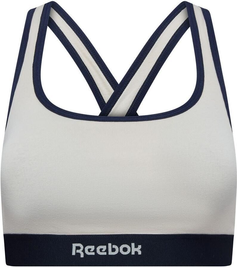 Reebok Bustier Jala brede bandjes zonder beugel ade d met logo katoenmix - Foto 3