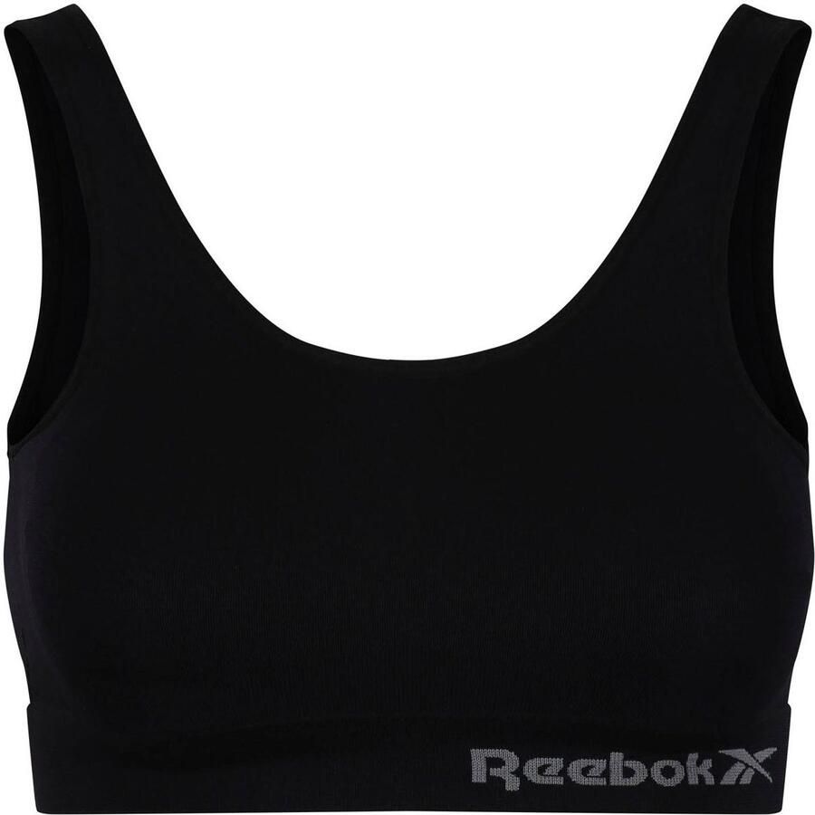 Reebok Bustier Kira brede bandjes zonder sluiting comfortabel basic zonder beugel met logo - Foto 8