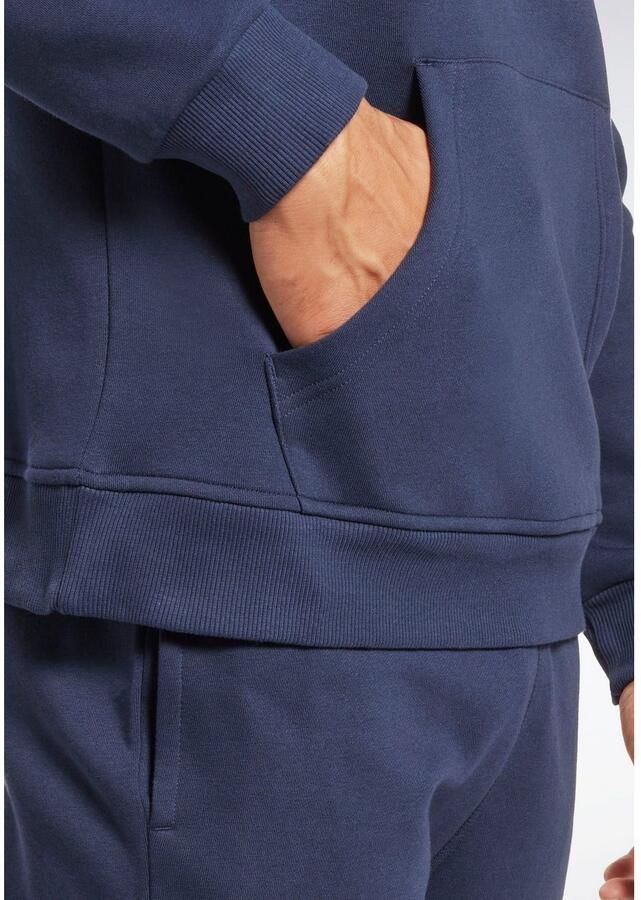 Reebok Identity French Terry Big Logo Hoodie Blue Heren - Foto 2