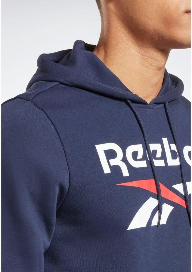 Reebok Identity French Terry Big Logo Hoodie Blue Heren - Foto 3