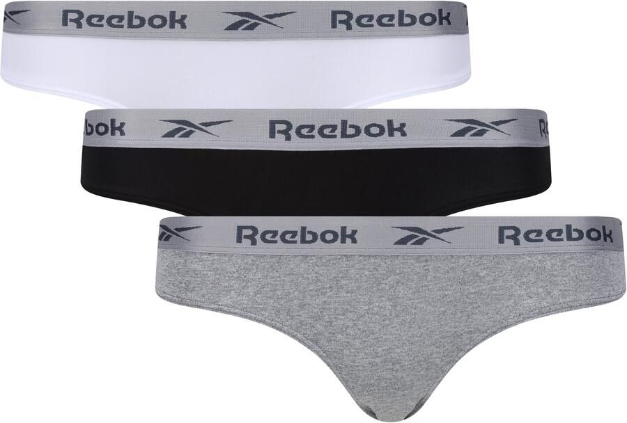 Reebok Slip Enrica strak basic comfortabel met logo brede band vochtregulerend (Set van 3) - Foto 8