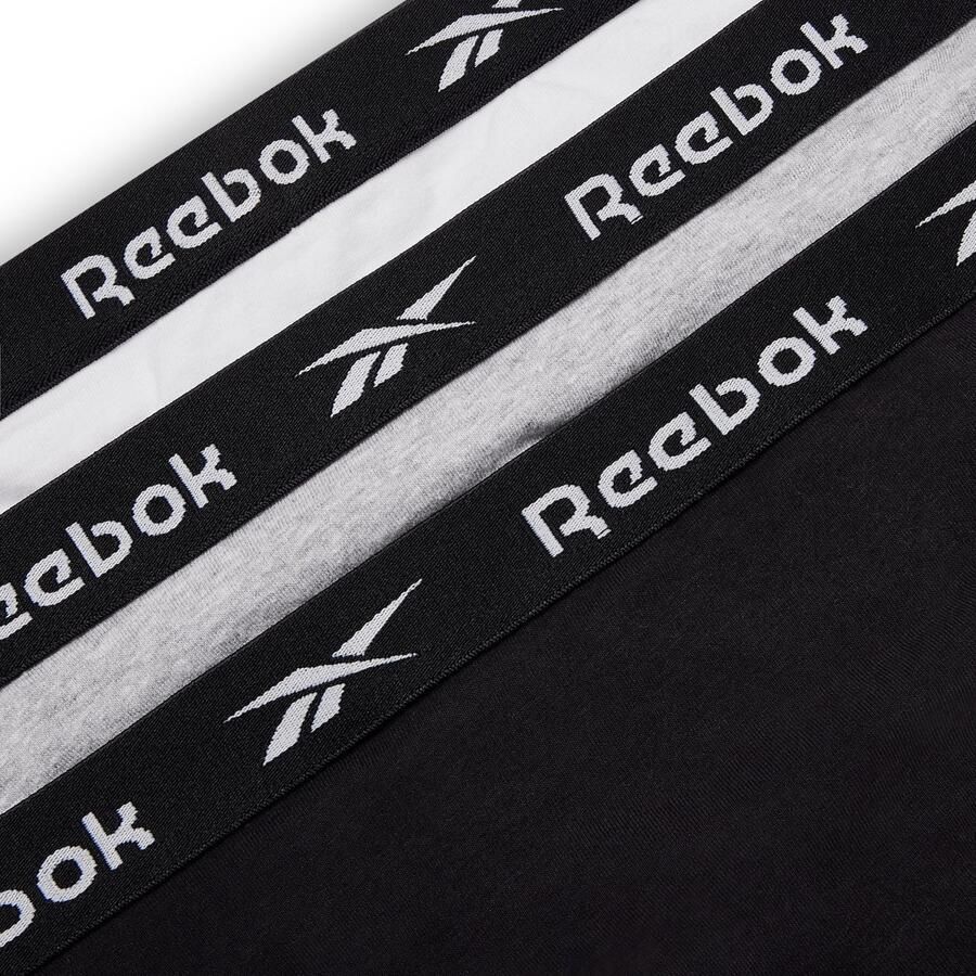 Reebok Slip Lotty strak basic comfortabel ade d met logo brede band katoenmix (Set van 3)