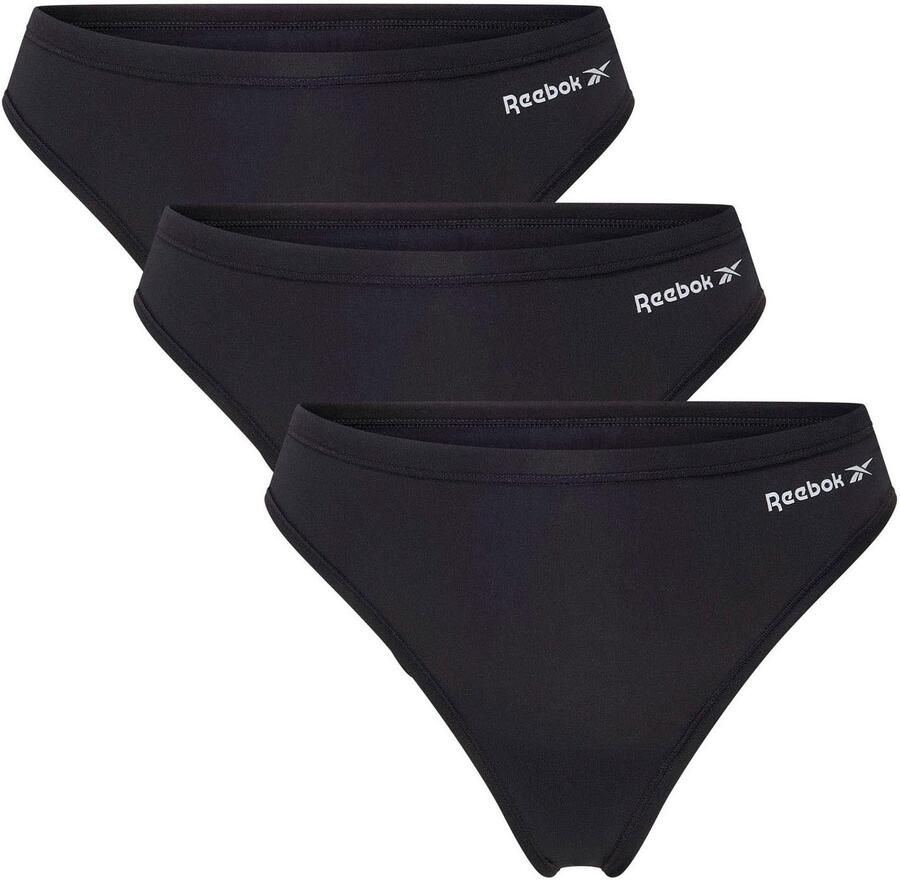 Reebok Tanga Serena vochtregulerend strak basic comfortabel met logo (set 3 stuks)