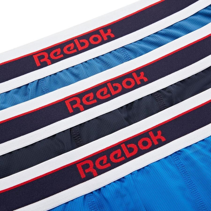 Reebok Trunk ANSELM basic comfortabel zacht vochtregulerend met logo brede band (Set van 3)