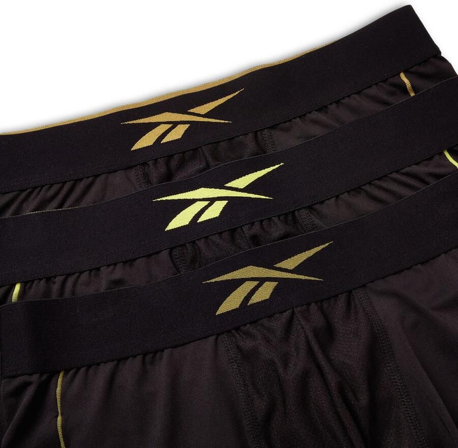Reebok Trunk HUTTON basic comfortabel zacht vochtregulerend met logo brede band (Set van 3)