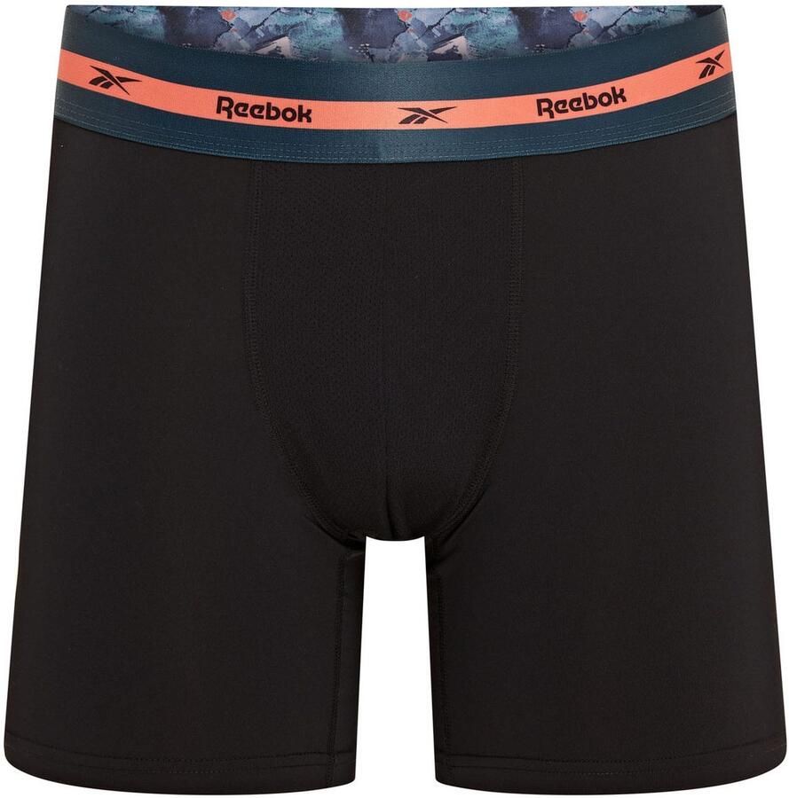 Reebok Trunk Luther basic vochtregulerend met logo met patroon brede band (Set van 3) - Foto 3