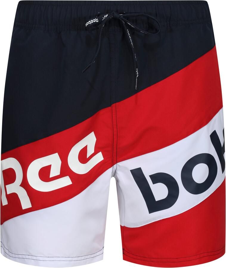 Reebok Zwemshort Ryan gestreept met trekkoord en elastische tailleband met logo met zakken - Foto 4