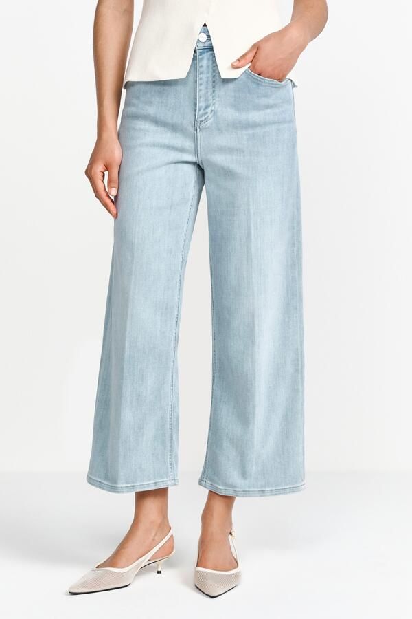 Rich & Royal 7 8 jeans Culotte lichtblauwe satijn denim - Foto 5