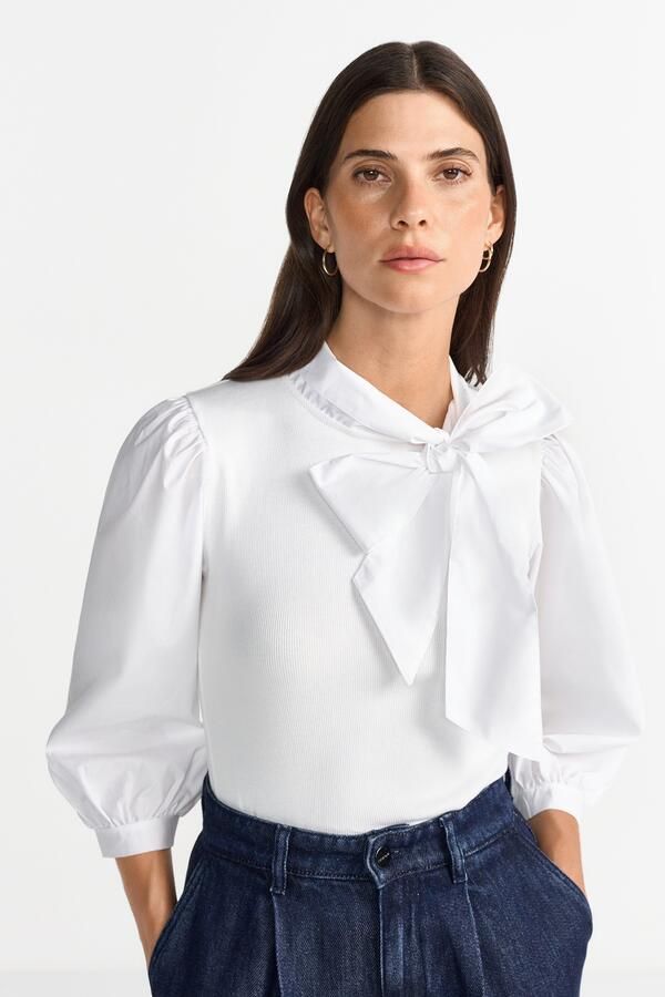 Rich & Royal Blouse met lange mouwen Met een ronde hals - Foto 5