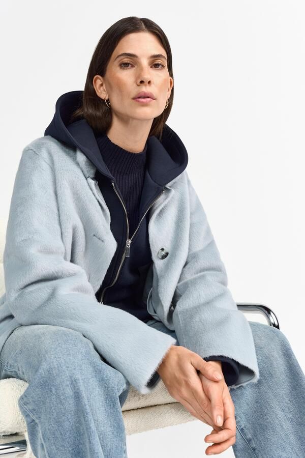 Rich & Royal Jack van imitatiebont met opstaande kraag - Foto 5