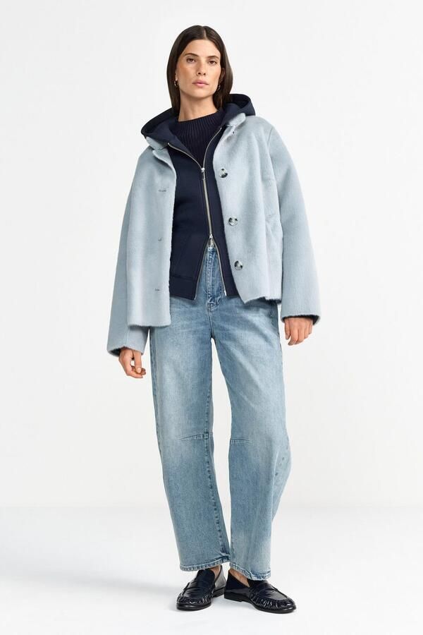 Rich & Royal Jack van imitatiebont met opstaande kraag - Foto 3