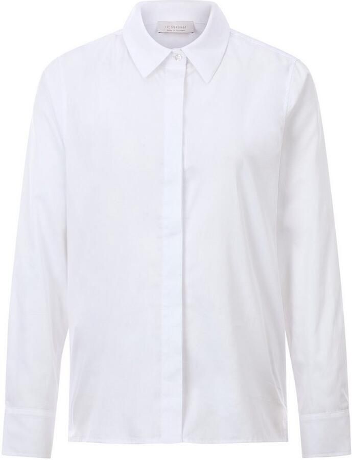 Rich & Royal Klassieke blouse Met merkenlabel op de rug