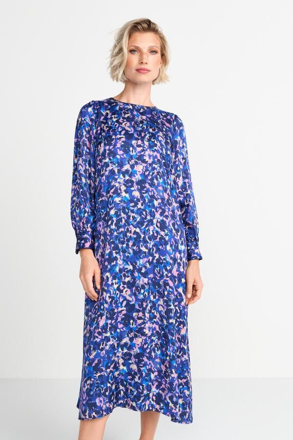 Rich & Royal Midi-jurk met artistieke kleur-leo-print - Foto 5