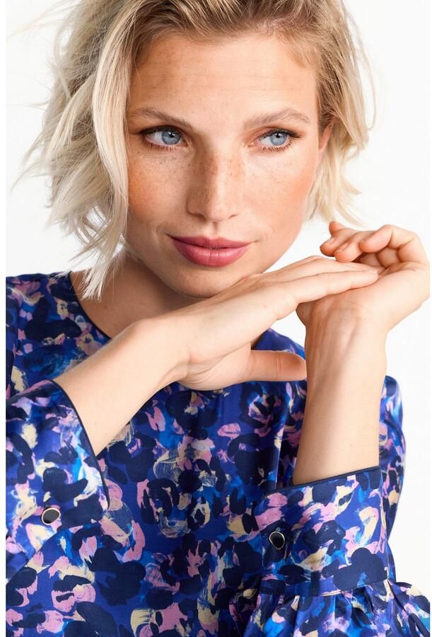 Rich & Royal Midi-jurk met artistieke kleur-leo-print