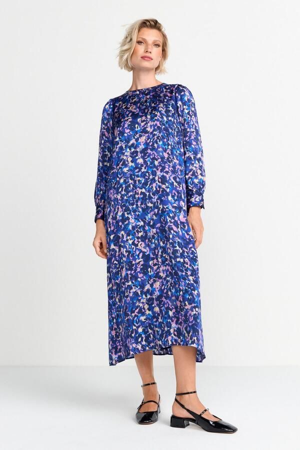 Rich & Royal Midi-jurk met artistieke kleur-leo-print - Foto 3