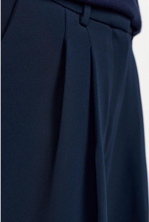 Rich & Royal Pantalon met vouw Met merkenlabel boven de tas