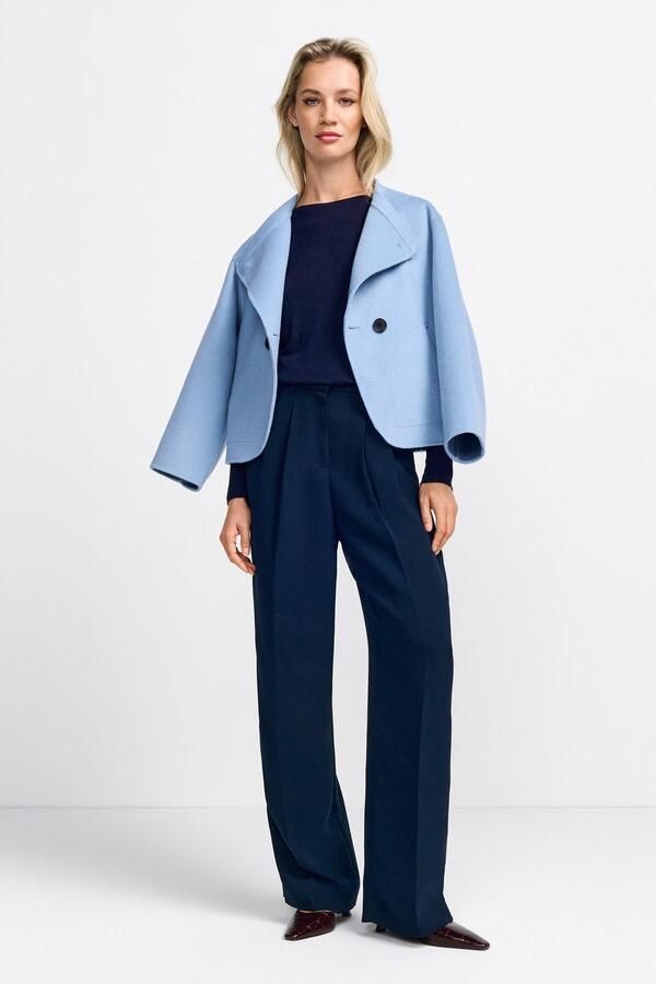 Rich & Royal Pantalon met vouw Met merkenlabel boven de tas - Foto 3