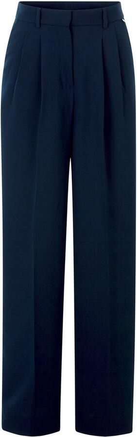 Rich & Royal Pantalon met vouw Met merkenlabel boven de tas - Foto 4