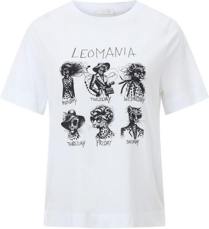 Rich & Royal Shirt met korte mouwen Print "Leomania"