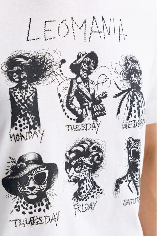 Rich & Royal Shirt met korte mouwen Print "Leomania" - Foto 2