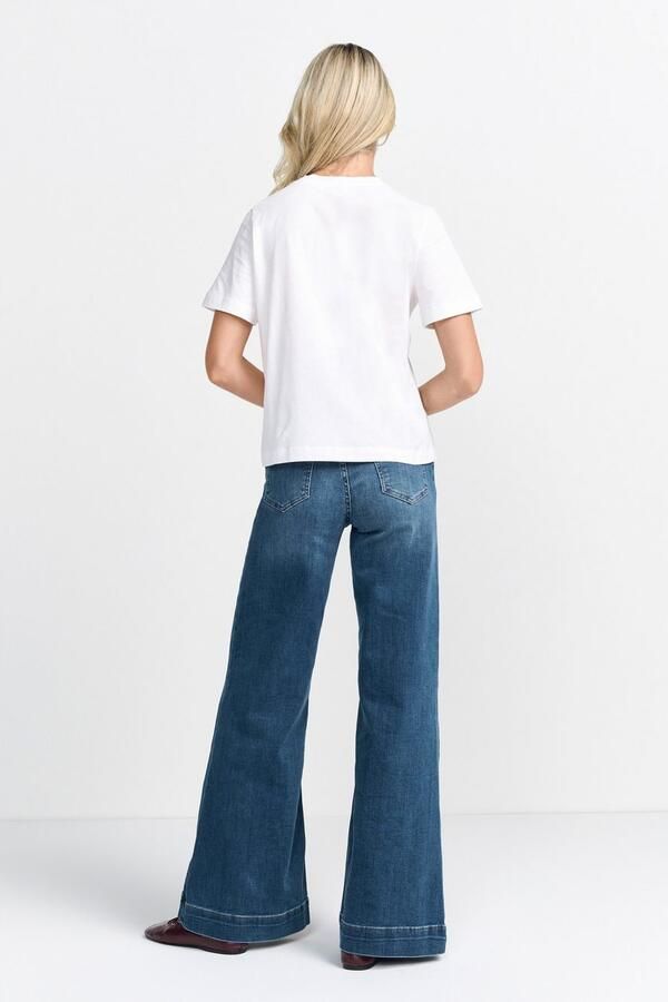 Rich & Royal Shirt met korte mouwen Print "There she GLOWS again" - Foto 3