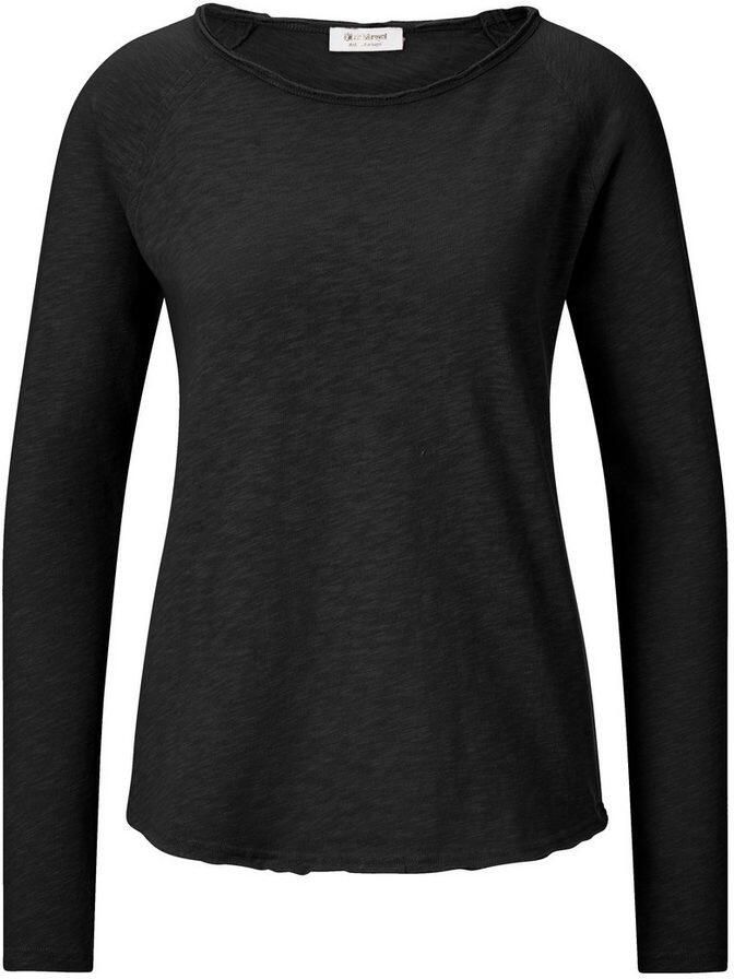 Rich & Royal Shirt met lange mouwen 2409 O HJ LS met open halslijn en zoom