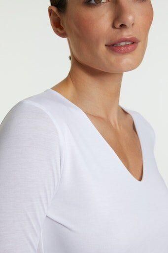 Rich & Royal Shirt met lange mouwen met een vrouwelijke v-hals - Foto 3