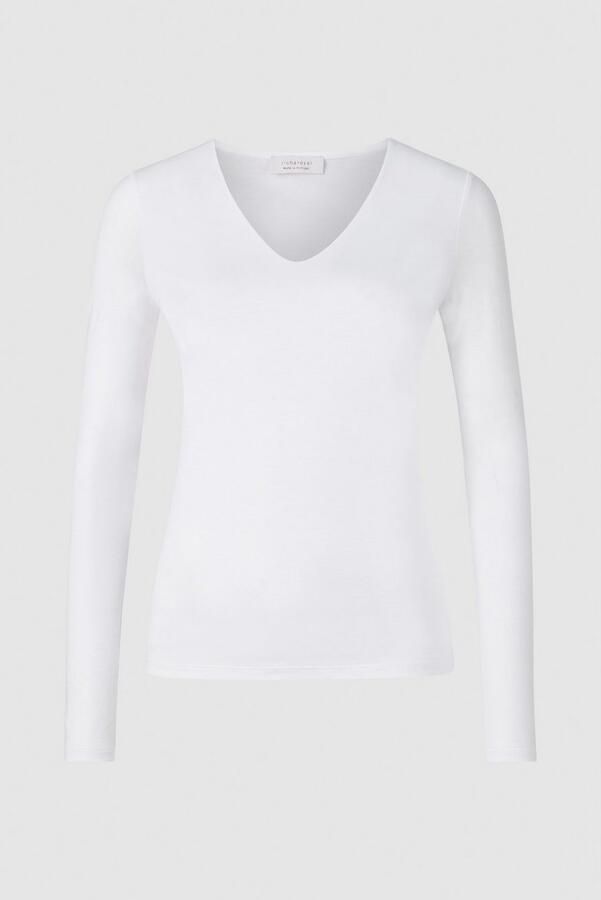 Rich & Royal Shirt met lange mouwen met een vrouwelijke v-hals