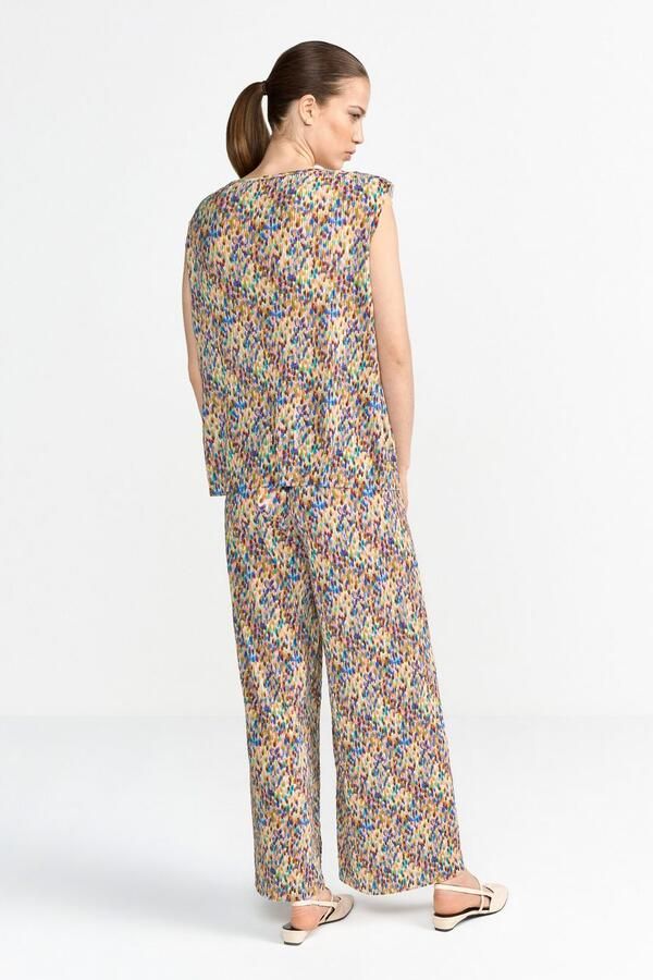 Rich & Royal Shirttop met ronde hals luchtige crêpe vloeiende snit - Foto 3