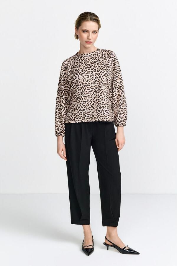 Rich & Royal Gedrukte Scuba Sweater Brown Dames - Foto 3