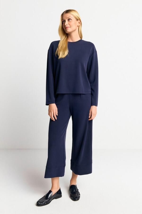 Rich & Royal Sweatshirt 2409 T Peach Crew oversneden schouders zachte greep ronde hals - Foto 3