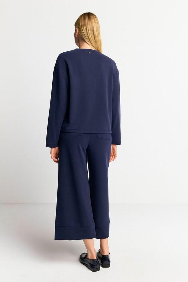 Rich & Royal Sweatshirt 2409 T Peach Crew oversneden schouders zachte greep ronde hals - Foto 4