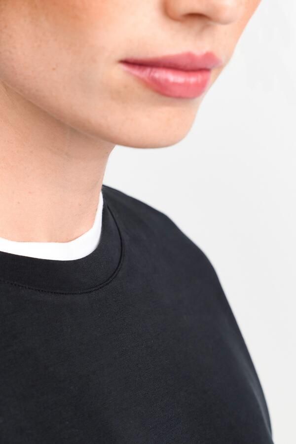 Rich & Royal Sweatshirt 2409 T Peach Crew oversneden schouders zachte greep ronde hals - Foto 5