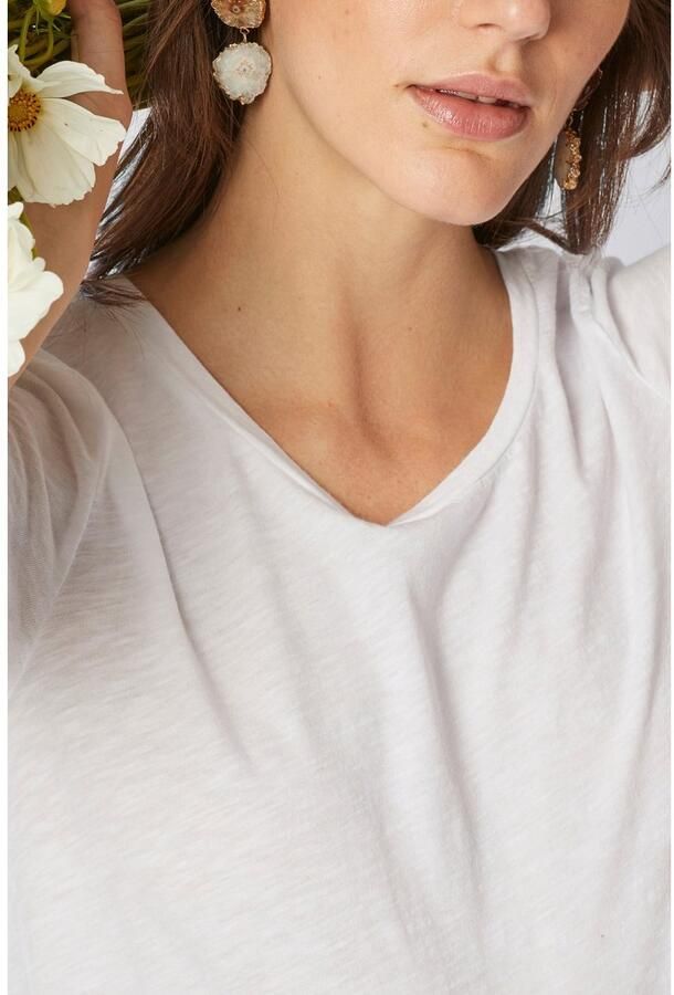 Rich & Royal T-shirt Basic met fijne structuur