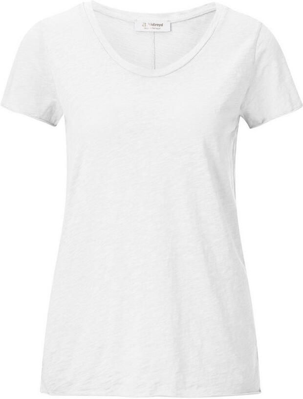 Rich & Royal T-shirt Basic met fijne structuur - Foto 3