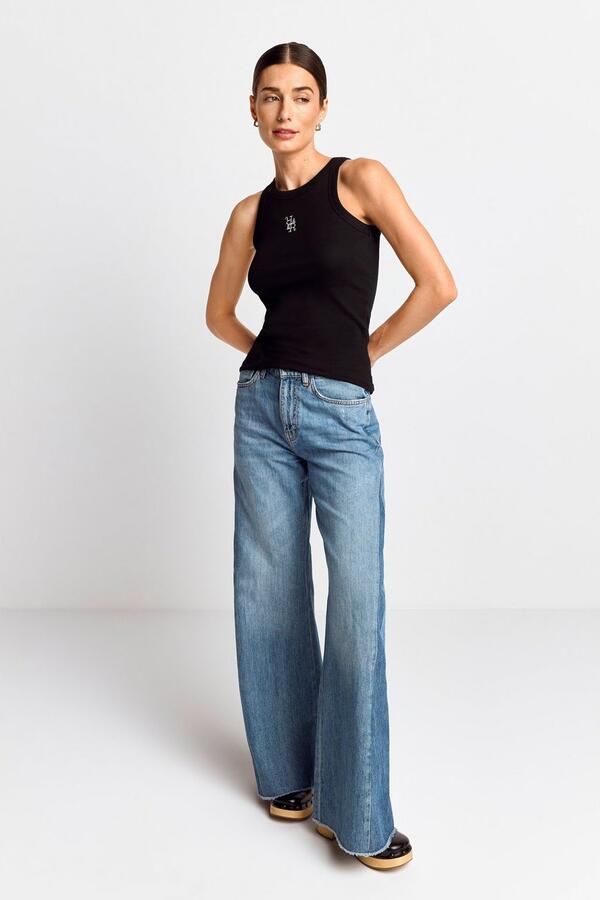 Rich & Royal Sleeveless Tops Black Dames