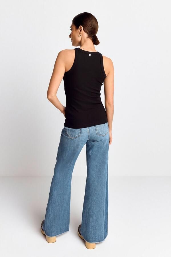 Rich & Royal Sleeveless Tops Black Dames - Foto 2